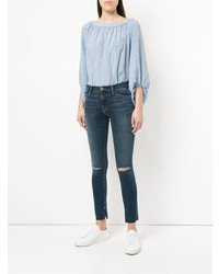 Frame Denim Distressed Skinny Jeans