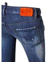 DSquared Washed Stretch Cotton Skinny Denim Jeans