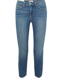 L'Agence El Matador Cropped Mid Rise Skinny Jeans