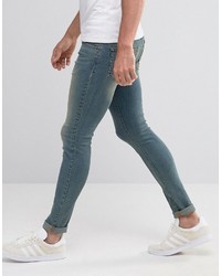 Asos Extreme Super Skinny Jeans In Light Wash