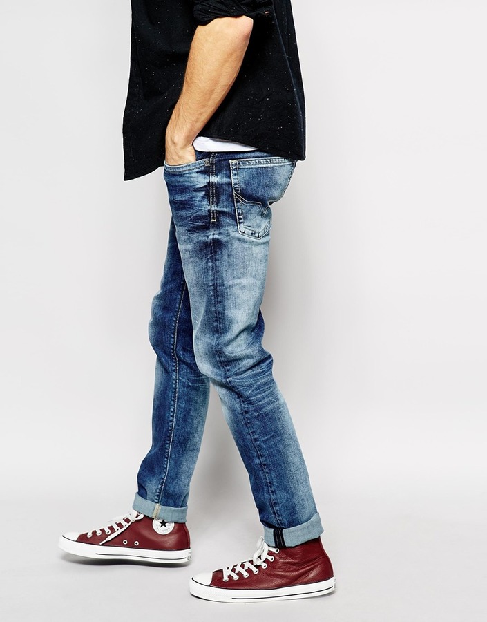 Pepe Jeans HATCH - Slim fit jeans - denim/blue denim 