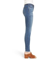 Madewell High Waist Skinny Jeans Button Through Edition