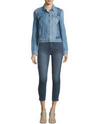 Paige Hoxton Mid Rise Crop Skinny Jeans