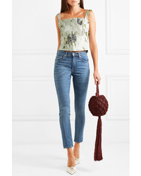 Brock Collection James Cropped High Rise Skinny Jeans