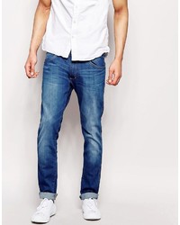 Wrangler Jeans Bryson Skinny Fit Blue Bream Mid Wash