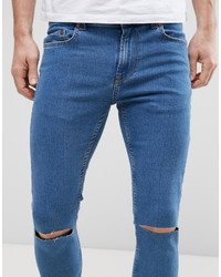ONLY & SONS Jeans In Skinny Fit With Rip Knee And Cropped Raw Hem
