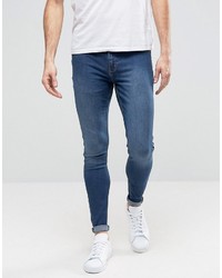 Cheap Monday Jeans Mid Spray Extreme Superstretch Skinny Fit Dim Blue