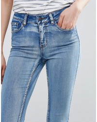 Pieces Jute Mid Rise Skinny Jeans