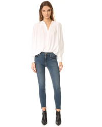 Frame Le High Skinny Raw Stagger Jeans