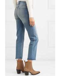 Frame Le Nouveau Mid Rise Straight Leg Jeans