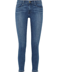 Frame Le Skinny De Jeanne Crop Mid Rise Jeans Mid Denim