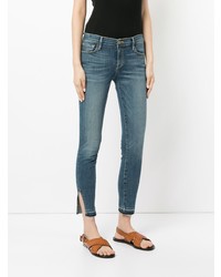 Frame Denim Le Skinny Raw Triangle Cut Jeans