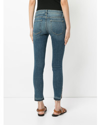 Frame Denim Le Skinny Raw Triangle Cut Jeans