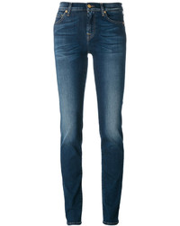 7 For All Mankind Light Wash Skinny Jeans