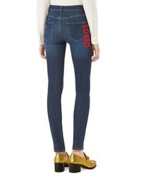 Gucci Loved Patch Skinny Jeans