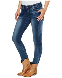 Rock and Roll Cowgirl Low Rise Skinny In Dark Vintage W0s2326 Jeans