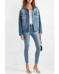 L'Agence Margot Cropped High Rise Stretch Skinny Jeans