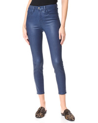 L'Agence Margot High Rise Skinny Coated Jeans