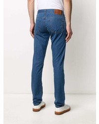 Canali Mid Rise Slim Fit Jeans