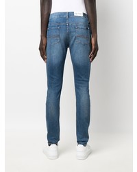 7 For All Mankind Mid Wash Skinny Jeans