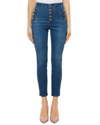J Brand Natasha Sky High High Waist Crop Skinny Jeans