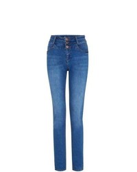 New Look Blue High Waisted Skinny Jeans