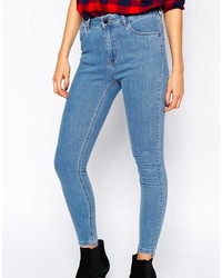 Just Female Pag Skinny Jeans With High Low Hem
