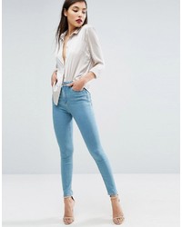 Asos Ridley Skinny Jeans In Opal Wash