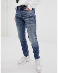 Chasin' Ross Lorne Slim Tapered Jeans In Mid Wash