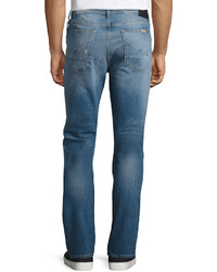 Hudson Sartor Slouchy Skinny Denim Jeans Blue
