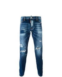 DSQUARED2 Sexy Twist Distressed Bleach Jeans