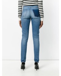 Saint Laurent Skinny Embroidered Jeans