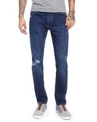 Topman Skinny Fit Distressed Jeans