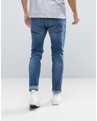 Esprit Skinny Fit Jeans In Mid Blue Wash