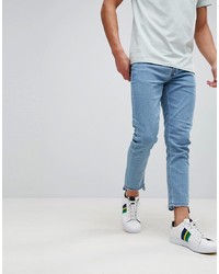 ONLY & SONS Skinny Fit Jeans With Raw Hem In Stretch
