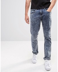 NATIVE YOUTH Skinny Fit Wash Jeans
