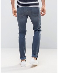 Asos Skinny Jeans In Dark Blue