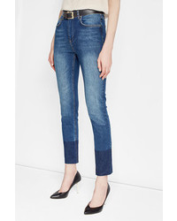 Anine Bing Skinny Jeans With Contrast Ankle Detail