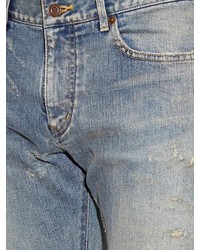Saint Laurent Skinny Leg Stretch Cotton Jeans