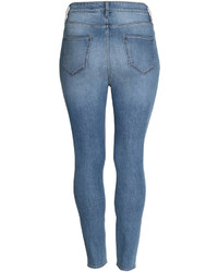 H&M Slim High Ankle Jeans Denim Blue Ladies