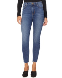 Sanctuary Social High Rise Frayed Ankle Skinny Jeans
