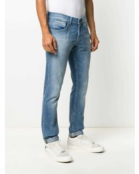 Dondup Straight Leg Stonewashed Jeans