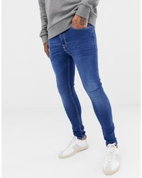 New Look Super Skinny Jeans In Blue Wash