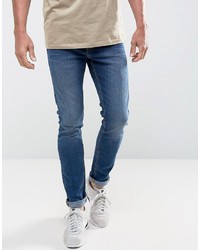 LDN DNM Super Skinny Jeans In Deep Indigo