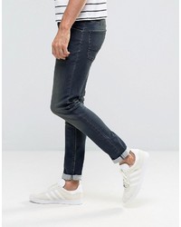 Asos Super Skinny Jeans In Dirty Blue Wash
