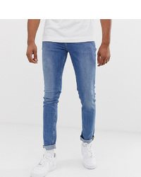 ASOS DESIGN Tall Skinny Jeans In Mid Wash Blue