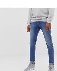 ASOS DESIGN Tall Slim Jeans In Mid Wash Blue