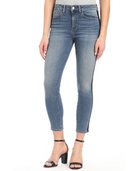 Mavi Jeans Tess Black Velvet Stripe Skinny Jeans