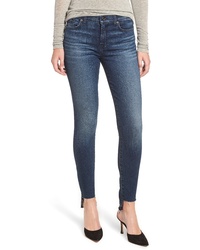 7 For All Mankind The Ankle Release Step Hem Skinny Jeans