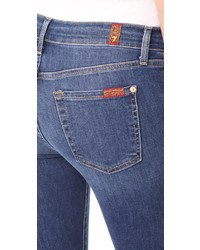 7 For All Mankind The Ankle Skinny Jeans With Released Pockets
